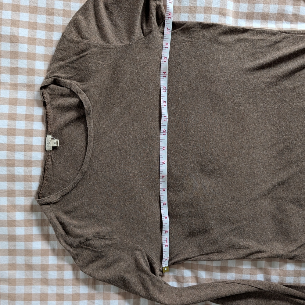 J Crew Lightweight Long Sleeve Brown Women's Top - Picture 4 of 5